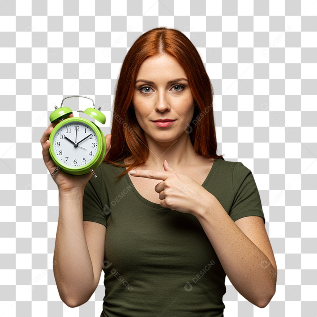 Mulher em Campanha de Conscientização Setembro Verde PNG Transparente