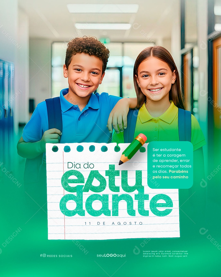 Dia dos Estudantes 17 de Novembro Social Media PSD Editável