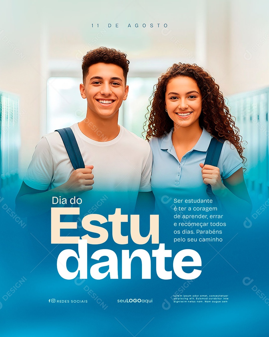 Dia dos Estudantes 17 de Novembro Social Media PSD Editável