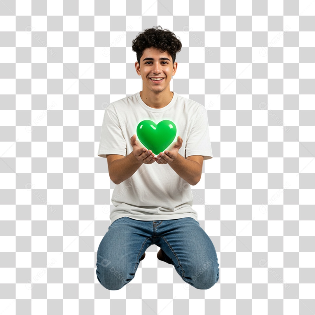 Homem Campanha de Conscientização Setembro Verde PNG Transparente