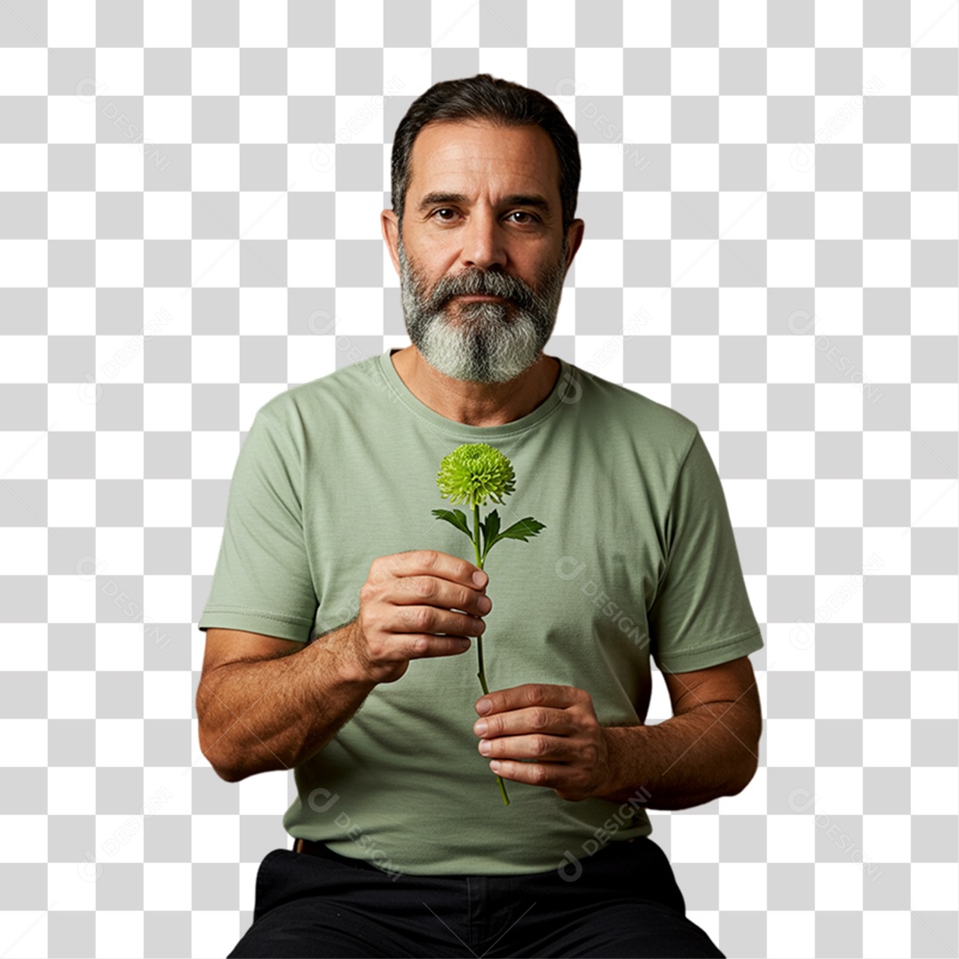 Homem Campanha de Conscientização Setembro Verde PNG Transparente