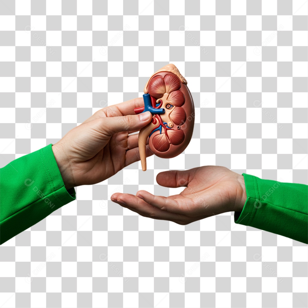 Coração Campanha de Conscientização Setembro Verde PNG Transparente