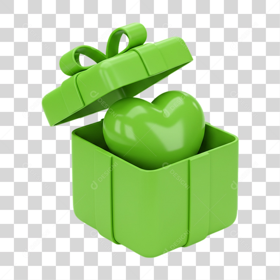 Coração Campanha de Conscientização Setembro Verde PNG Transparente