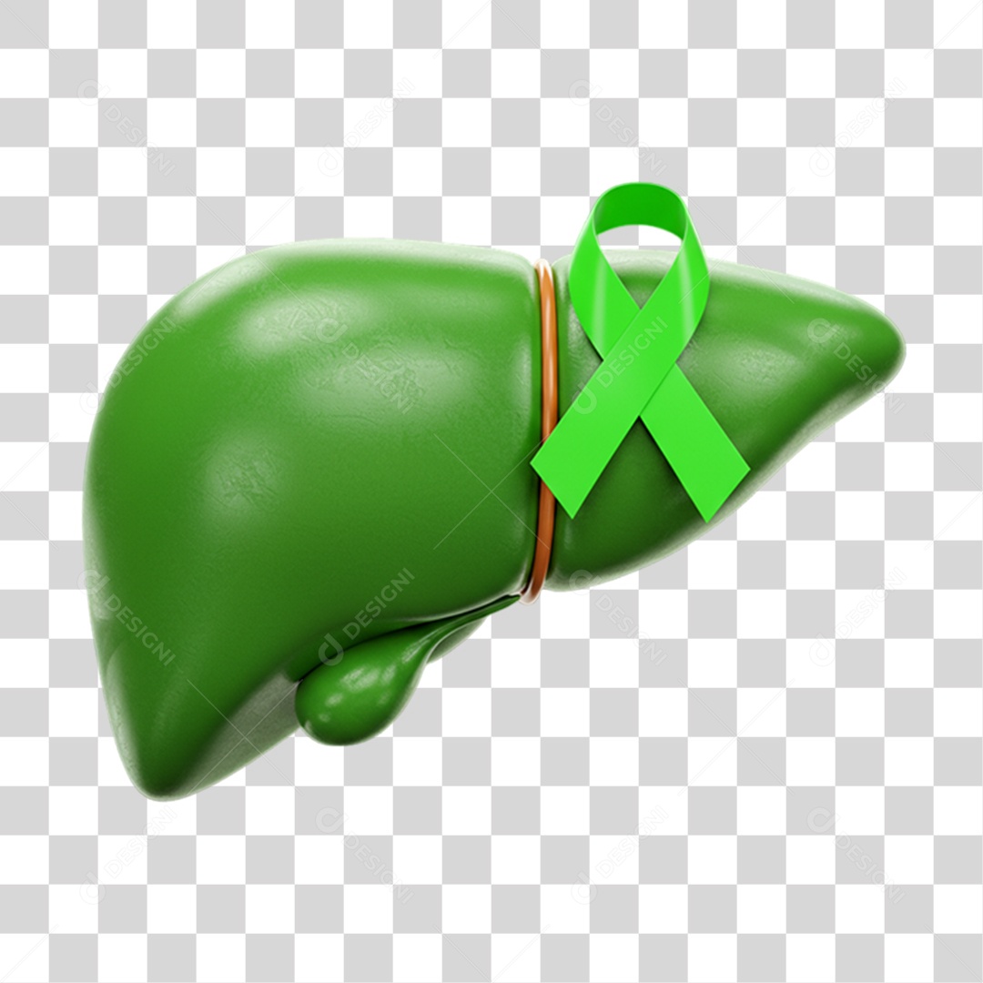 Laço Campanha de Conscientização Setembro Verde PNG Transparente