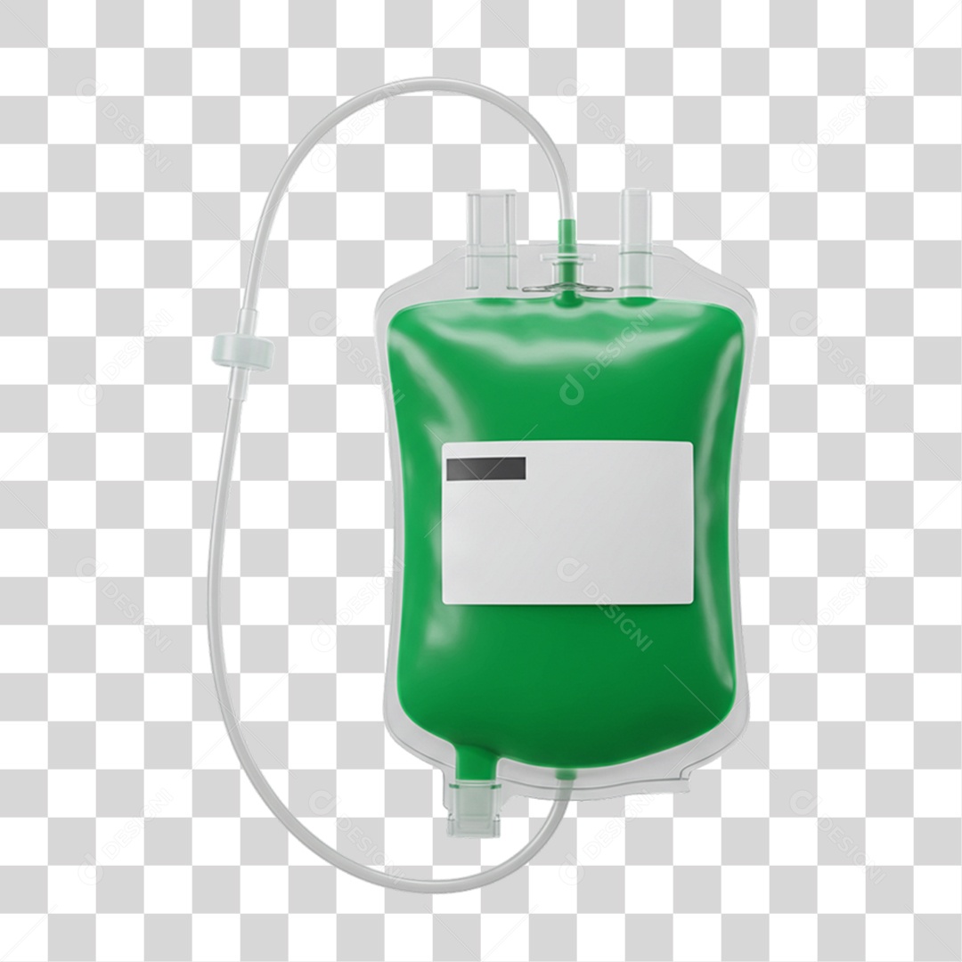 Bolsa de Sangue Campanha de Conscientização Setembro Verde PNG Transparente