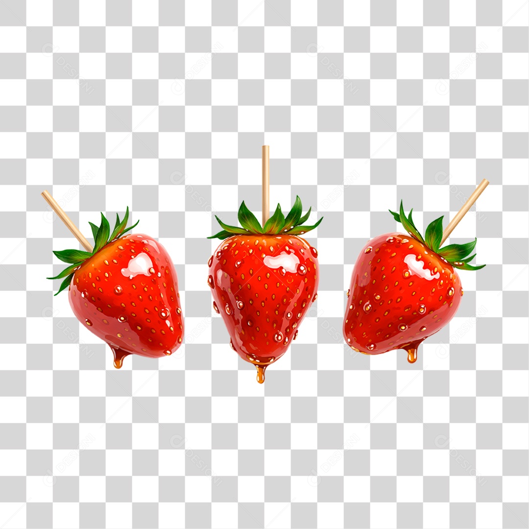 Morango do Amor PNG Transparente