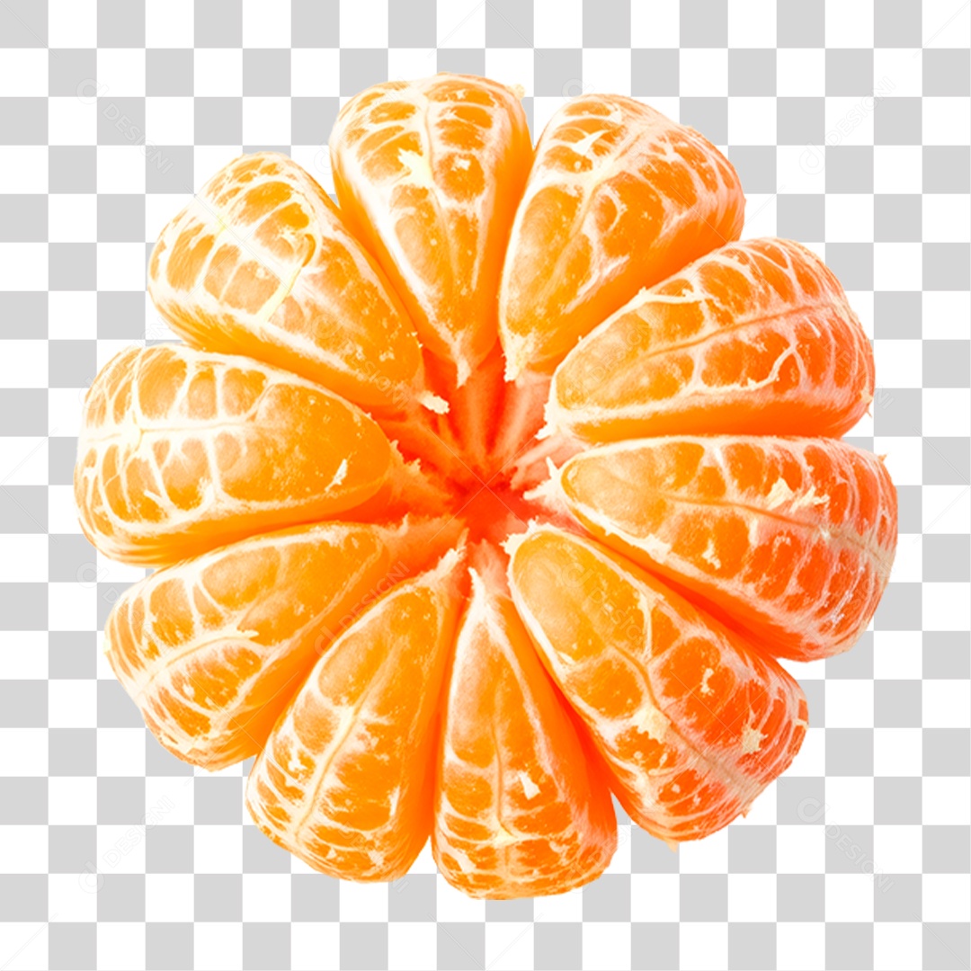 Tangerina Madura PNG Transparente