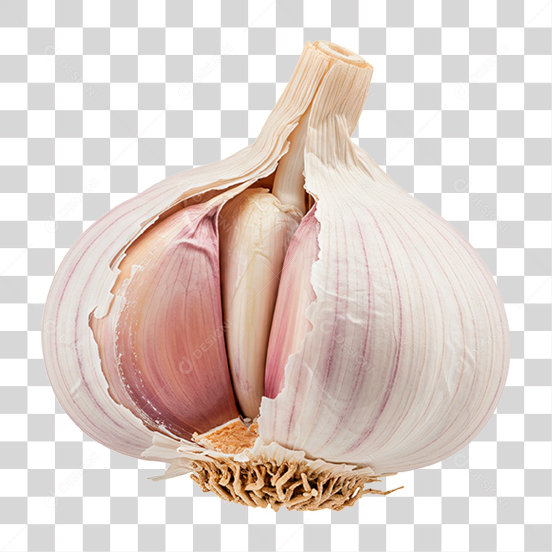 Cabeça de Alho PNG Transparente