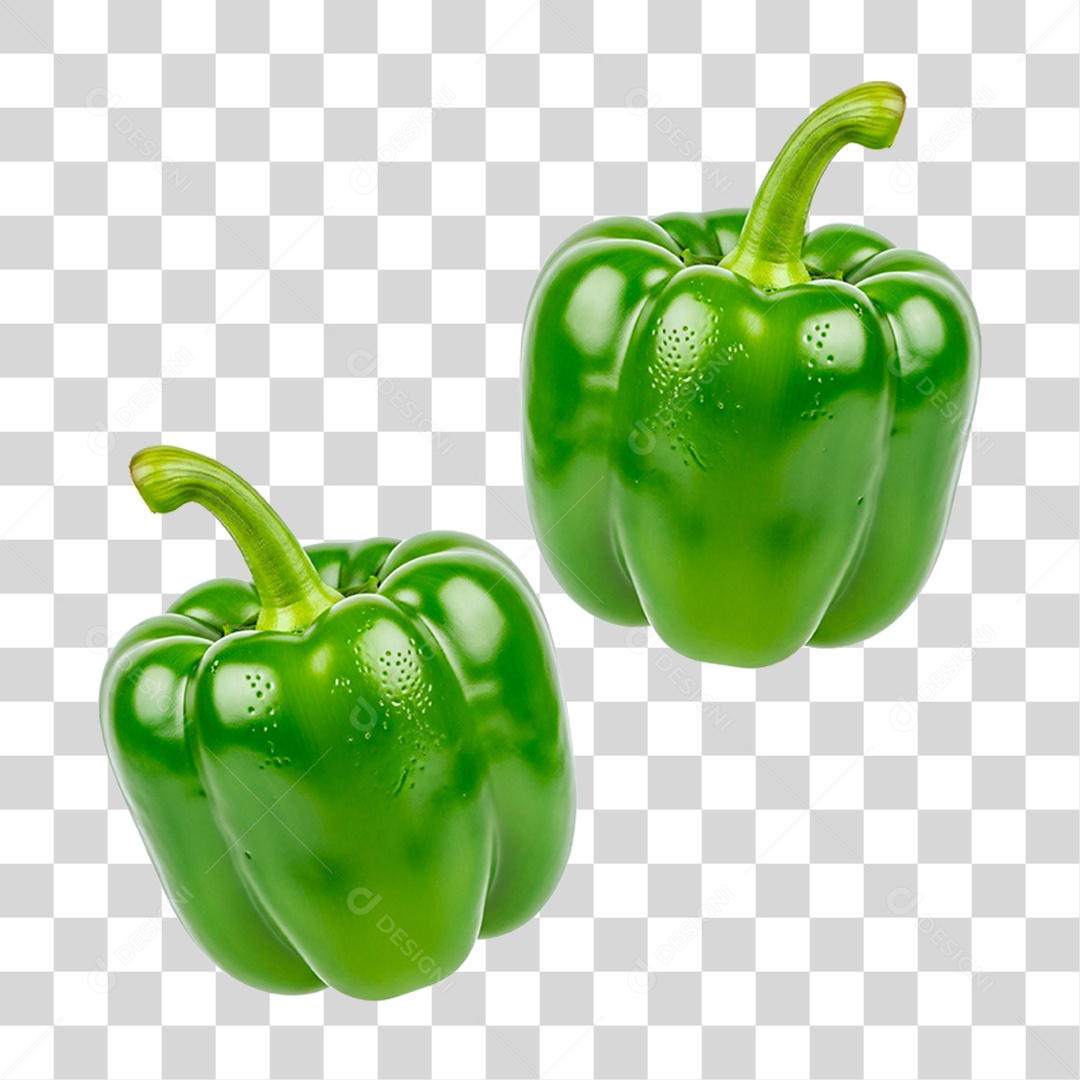 Pimentões Verde PNG Transparente