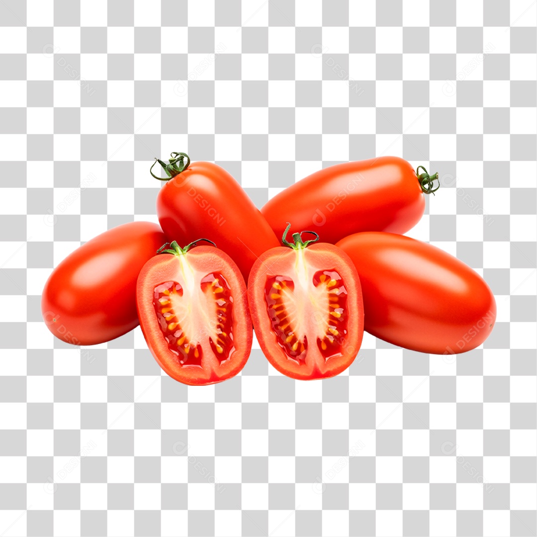 Tomates Partido ao Meio PNG Transparente