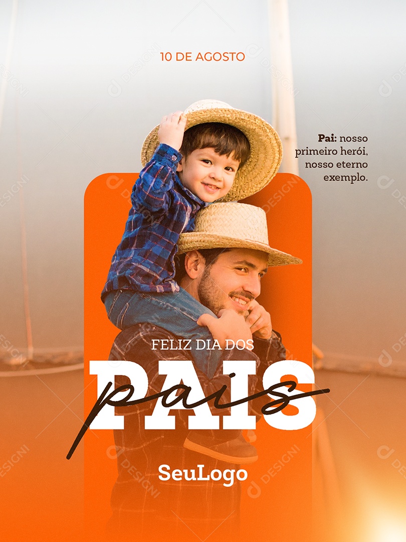 Social Media Comemorativo Agro Dia dos Pais PSD Editável