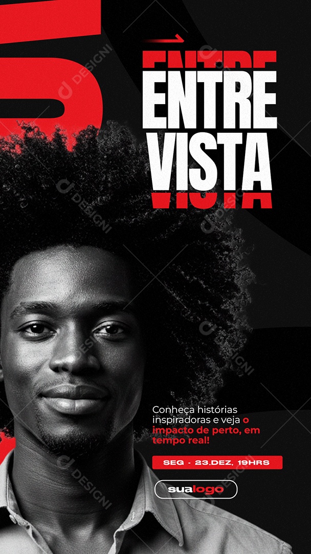 Story Lives Entrevista Conheça Histórias Inspiradoras Social Media PSD Editável