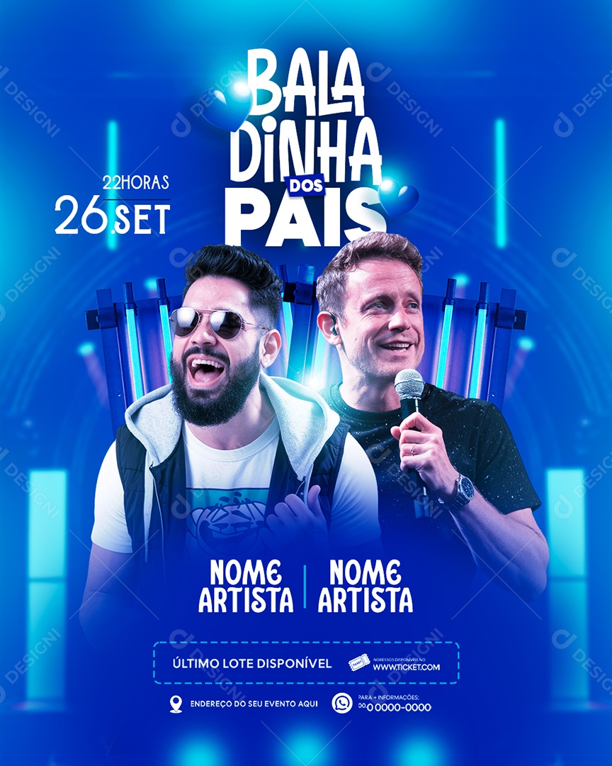 Feed Flyer Baladinha dos Pais Social Media PSD Editável