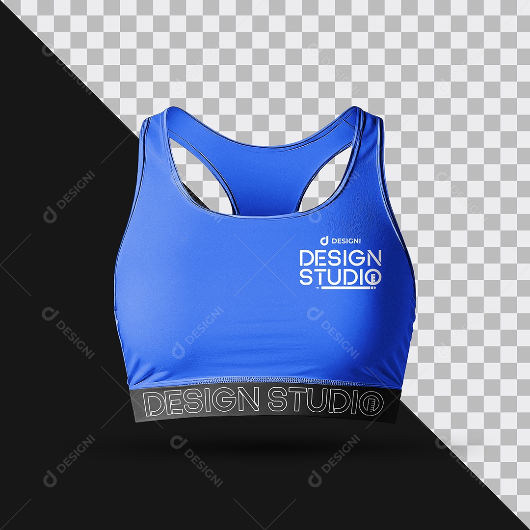 Mockup Top Feminino de Academia PSD Editável