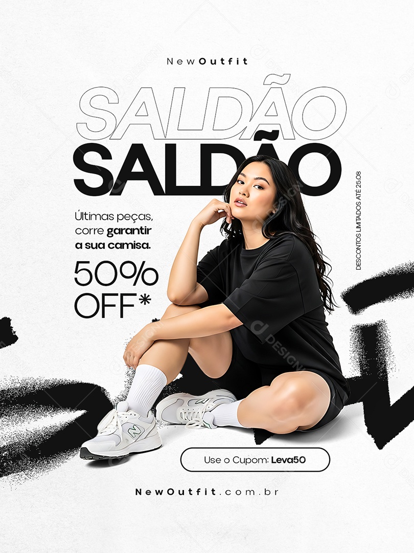 Camisetaria Saldão Últimas Peças Social Media PSD Editável