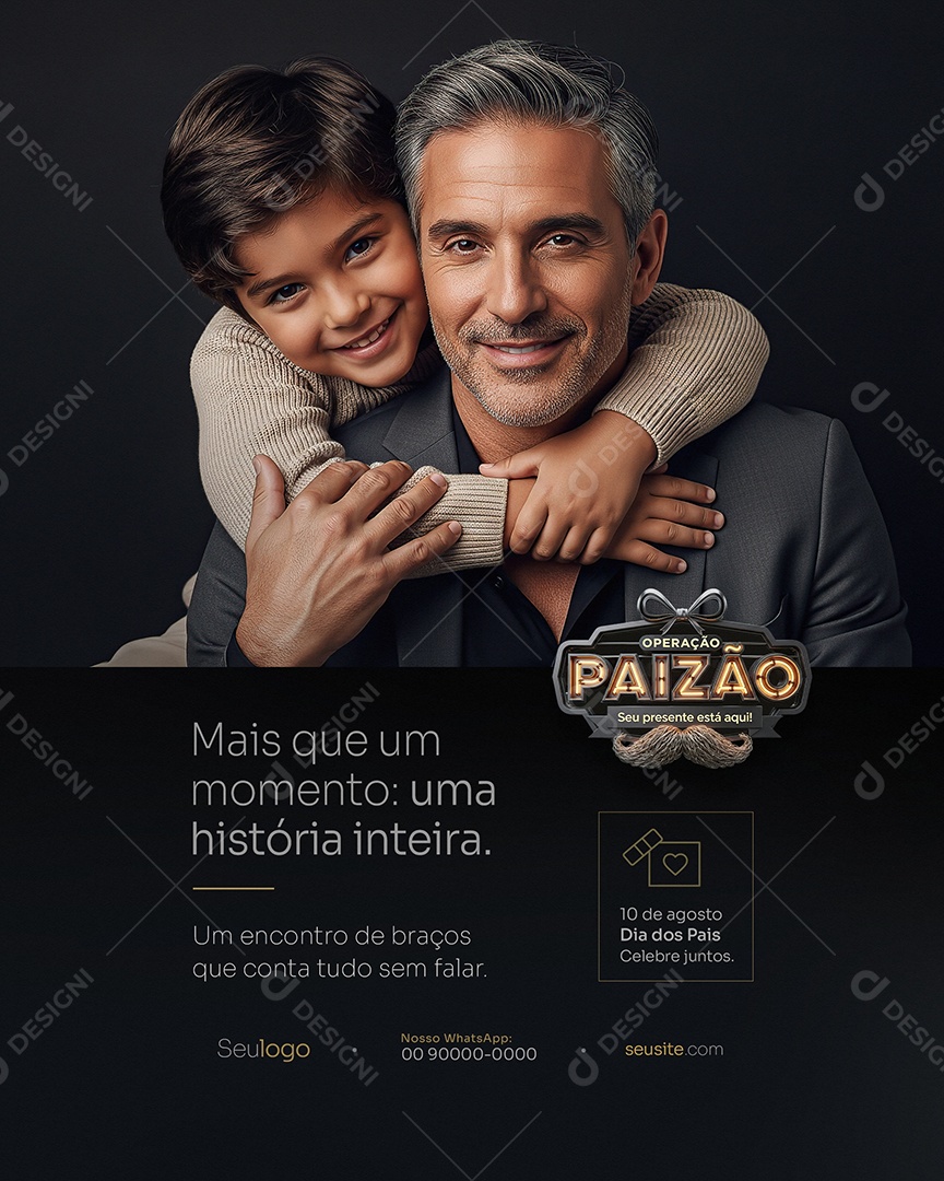 Operação Paizão Mais Que Um Momento Uma História Inteira Social Media PSD Editável
