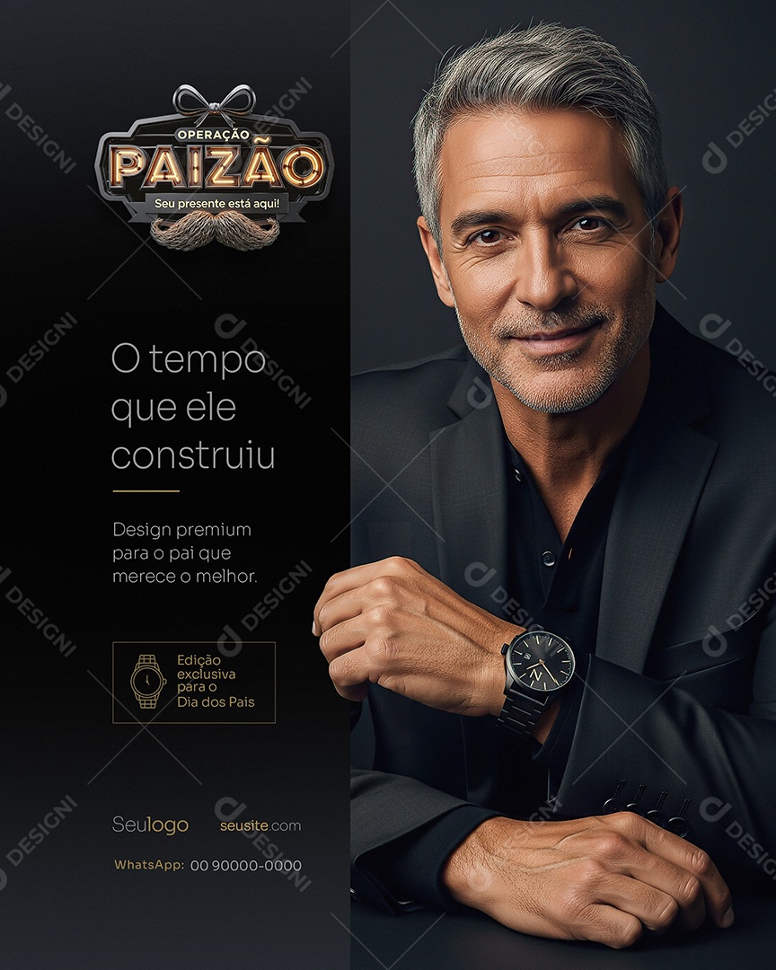 Operação Paizão O Tempo Que Ele Constituiu Social Media PSD Editável