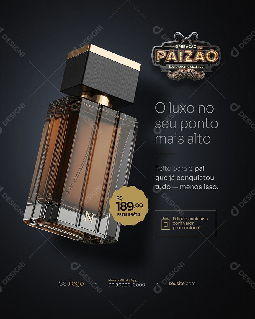 Operação Paizão O Luxo No Seu Ponto Mais Alto Social Media PSD Editável