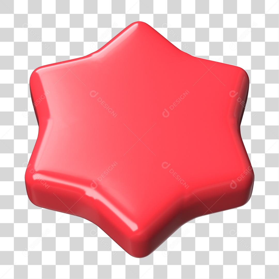 Elemento 3D Selo Forma PNG Transparente