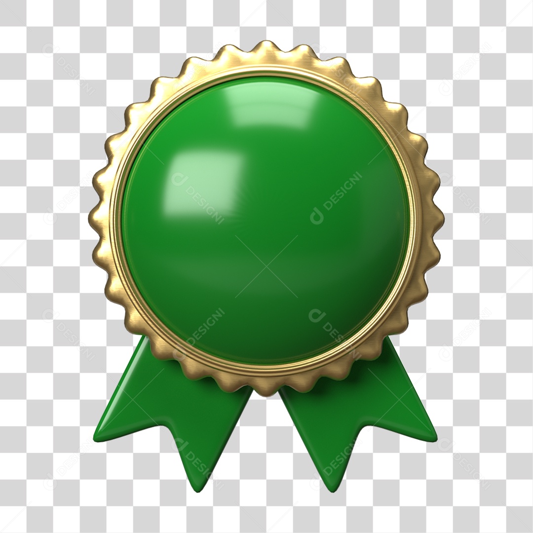 Elemento 3D Selo Forma PNG Transparente