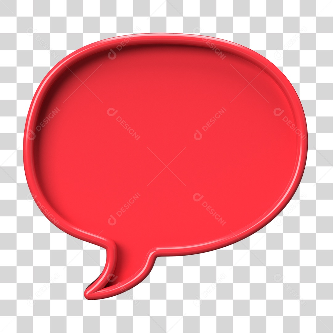 Elemento 3D Balão Forma PNG Transparente