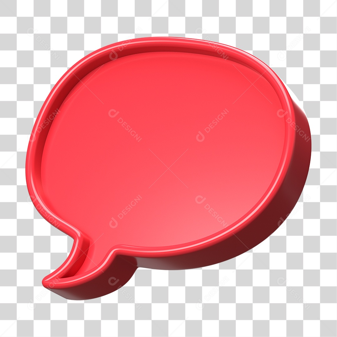 Elemento 3D Balão Forma PNG Transparente