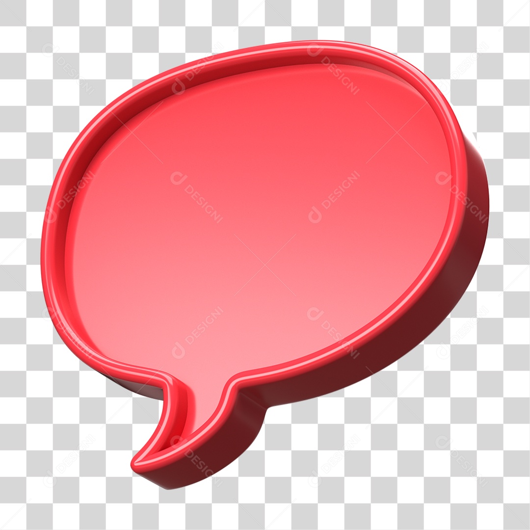 Elemento 3D Balão Forma PNG Transparente