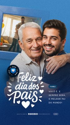 Story Feliz Dia dos Pais 10 de Agosto Social Media PSD Editável