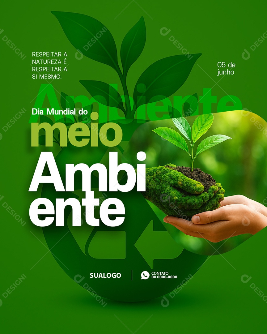 Dia do Meio Ambiente 05 de Junho Social Media PSD Editável