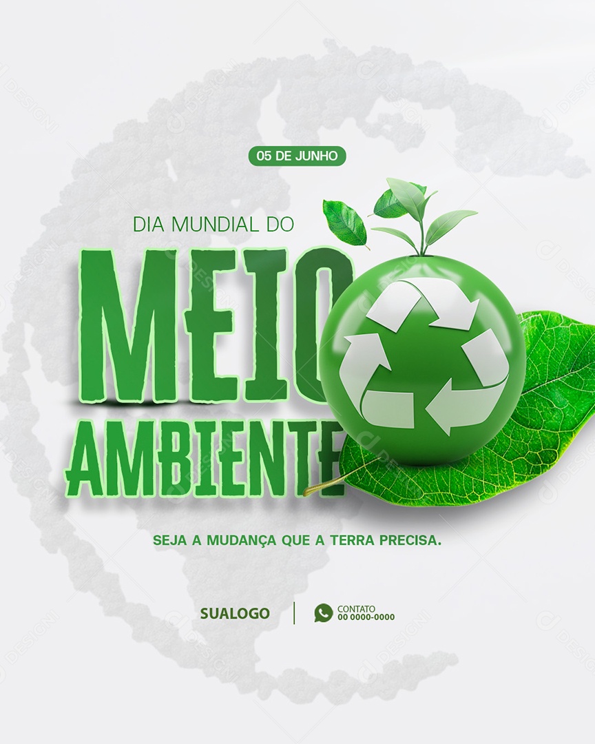 Dia do Meio Ambiente 05 de Junho Social Media PSD Editável