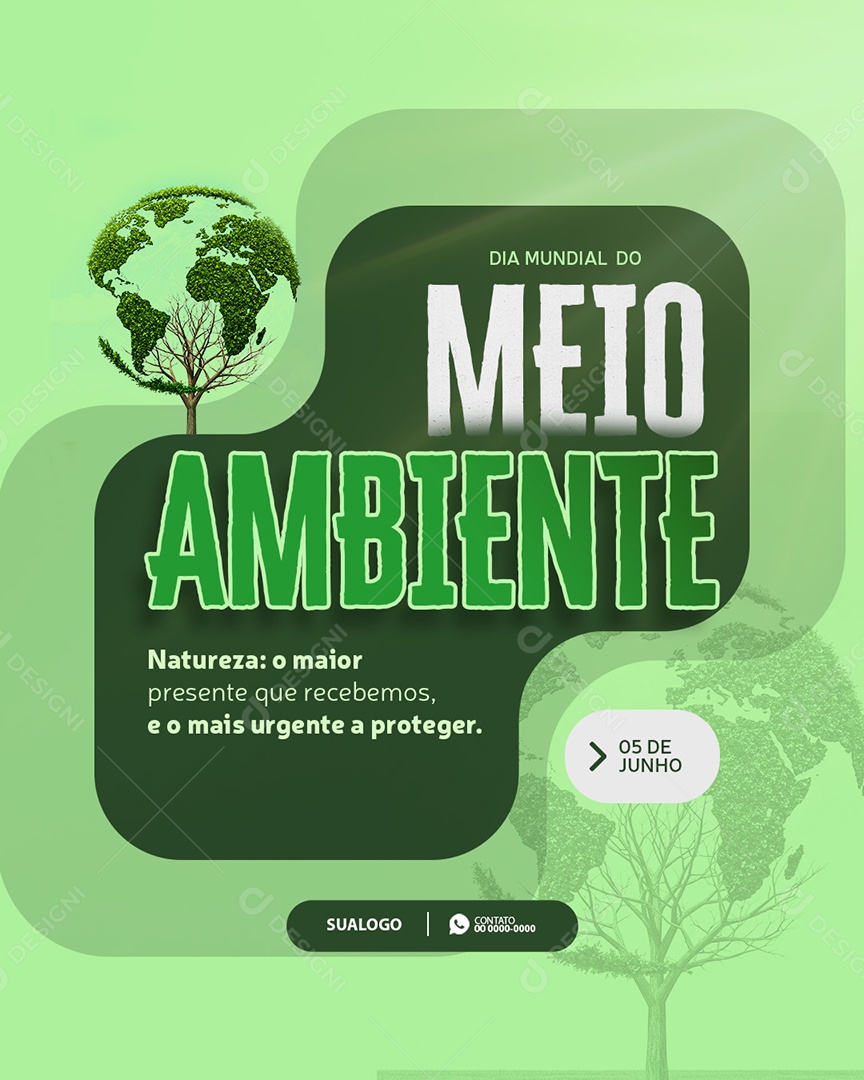 Dia do Meio Ambiente 05 de Junho Social Media PSD Editável