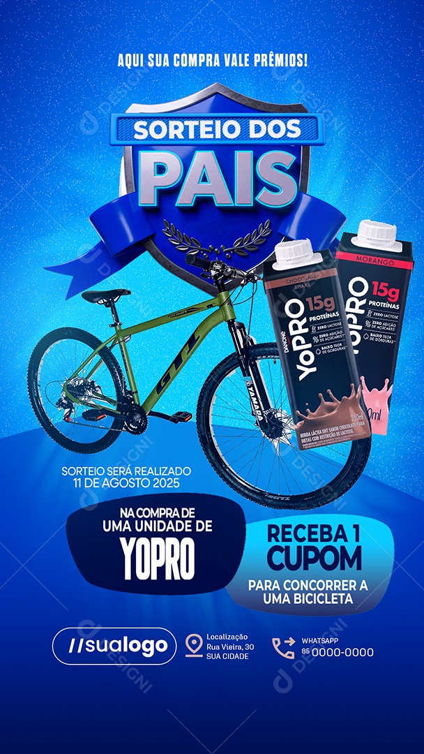 Stoy Sorteiro dos Dia dos Pais Social Media PSD Editável