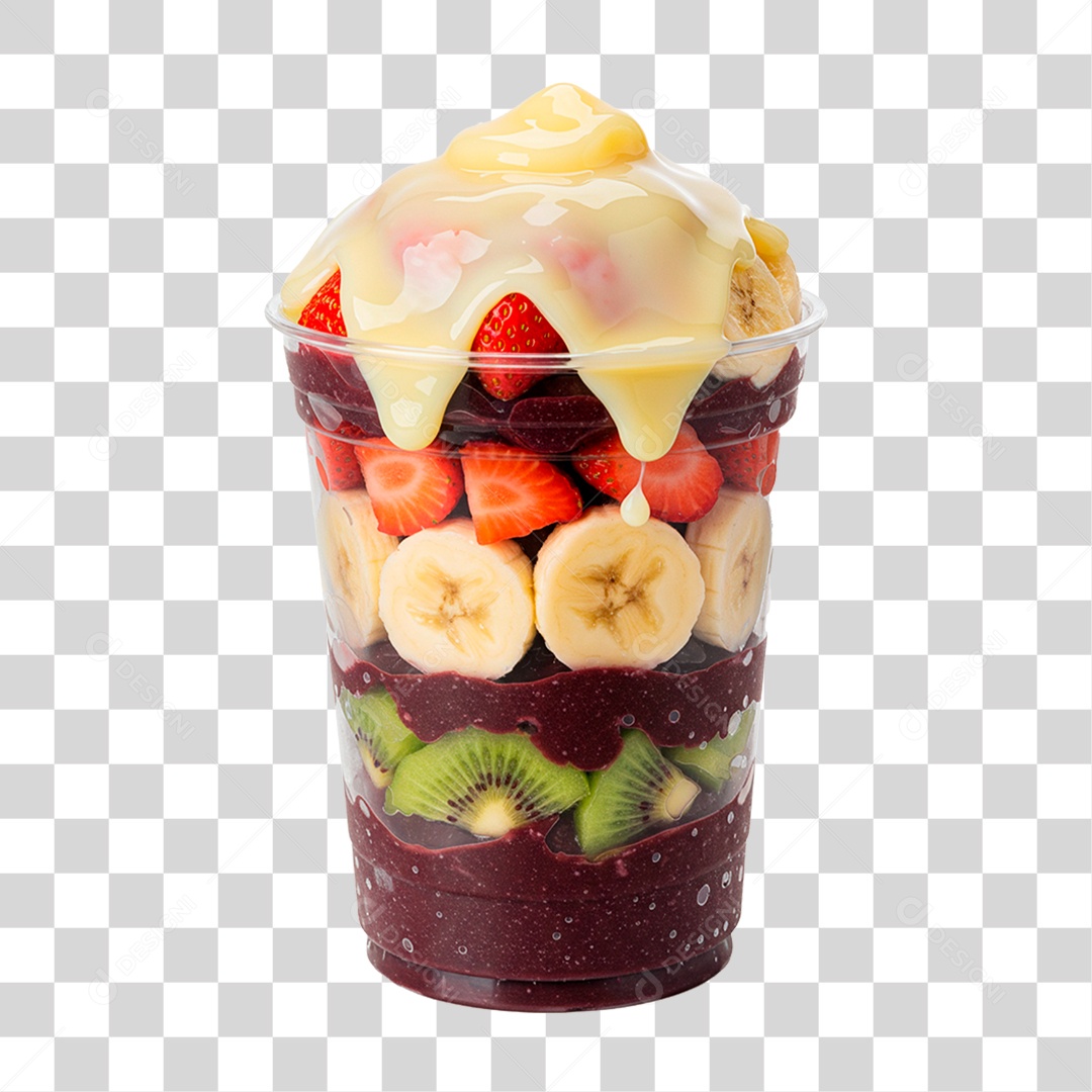 Copo de Açaí PNG Transparente