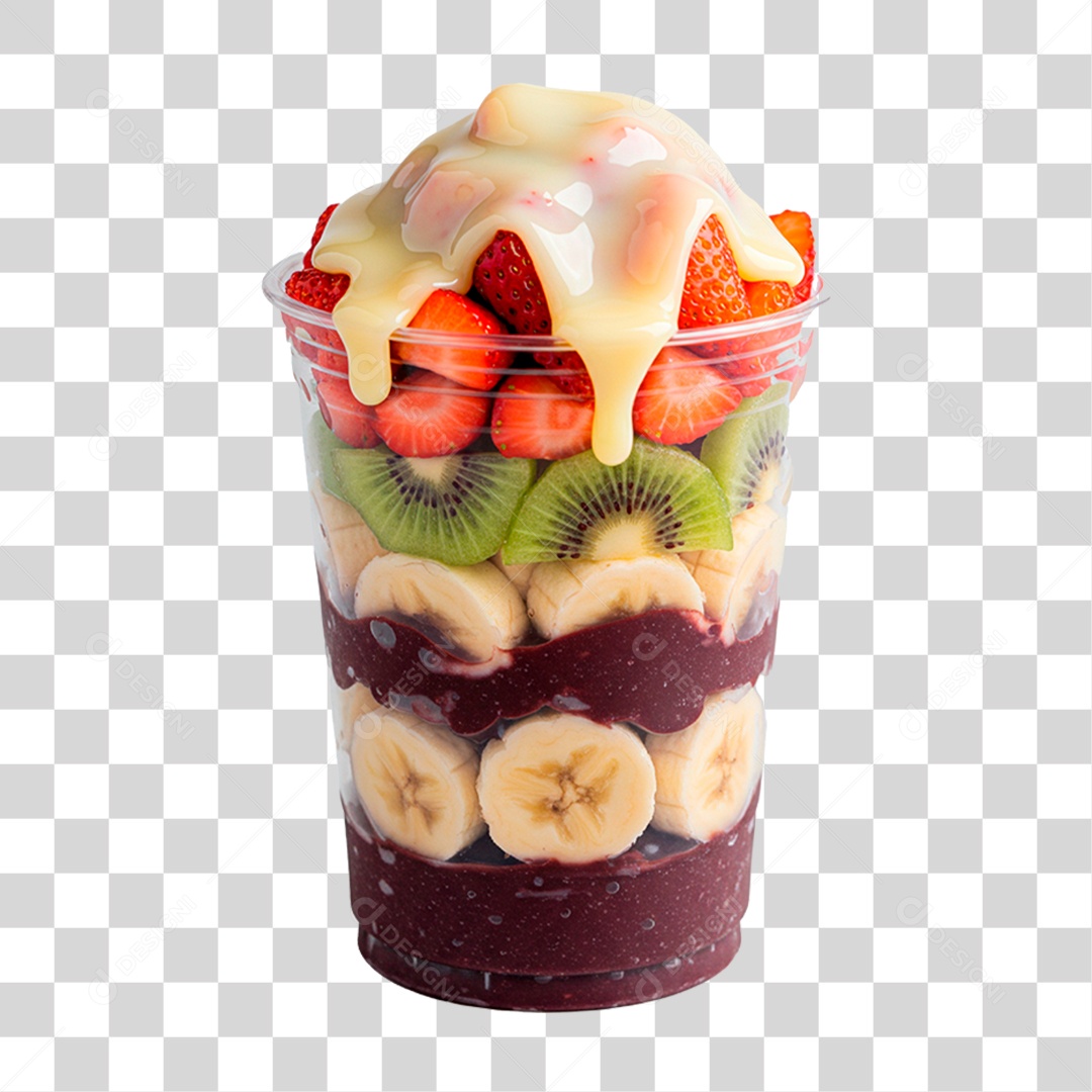 Copo de Açaí PNG Transparente