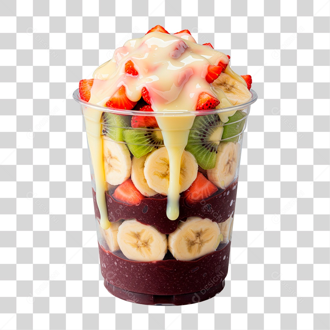 Copo de Açaí PNG Transparente