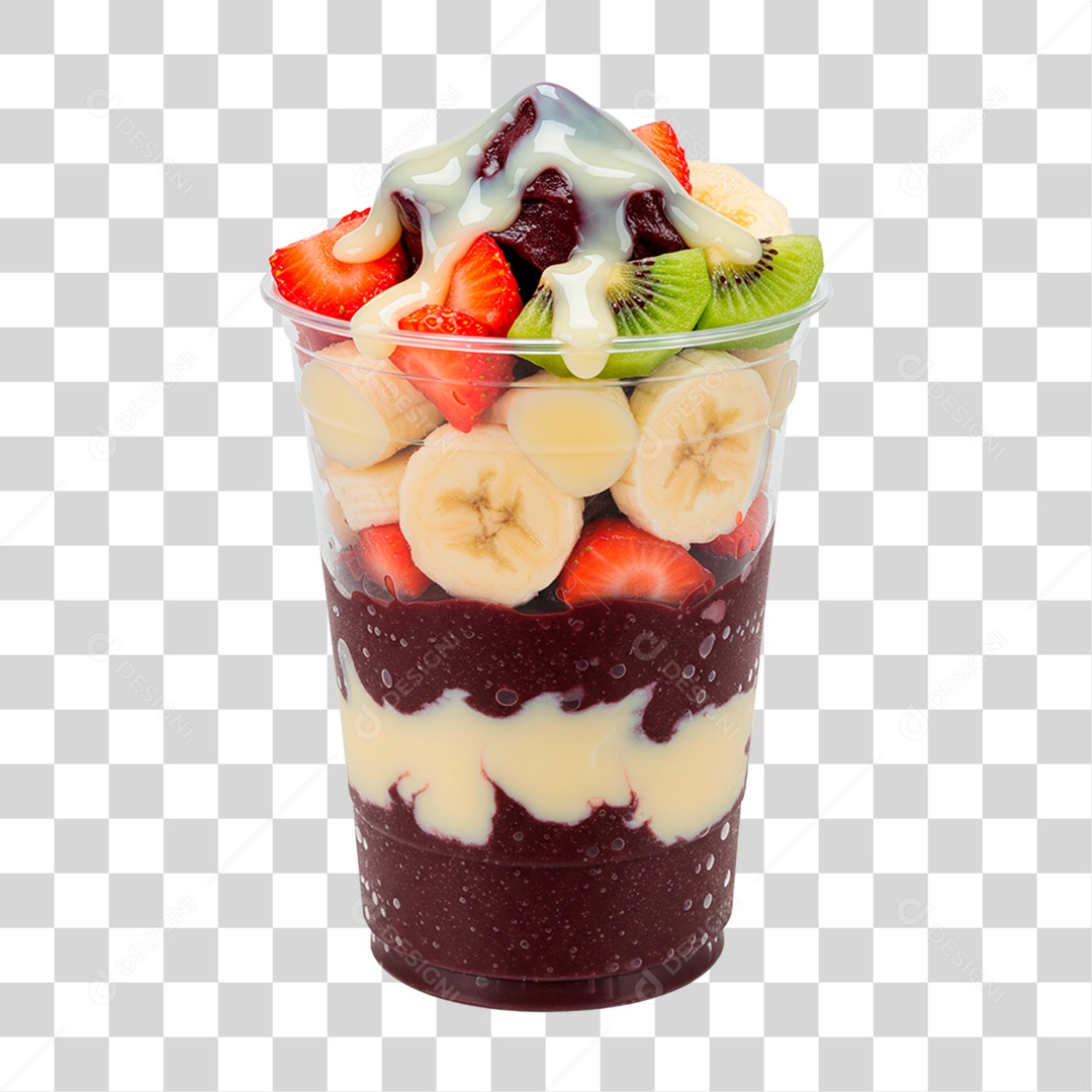 Copo de Açaí PNG Transparente