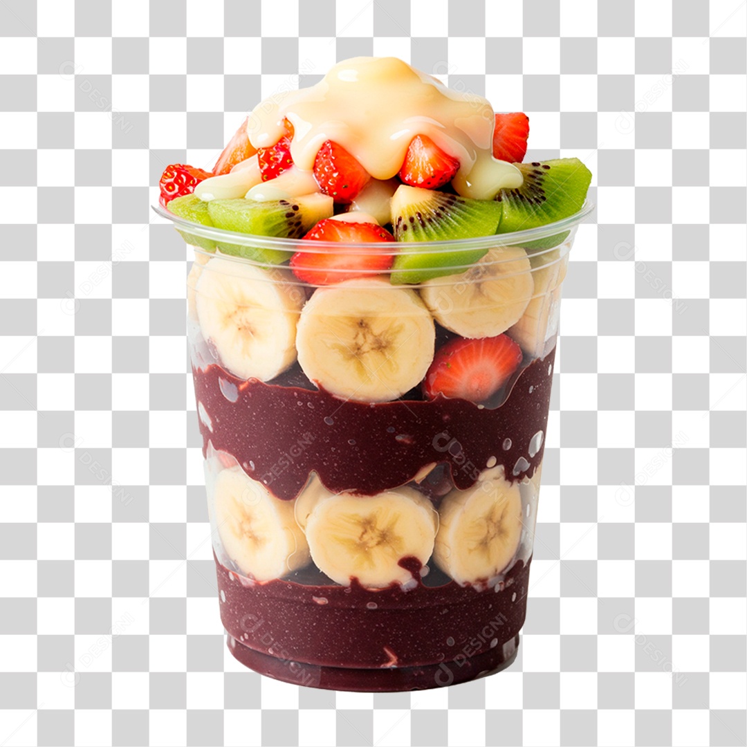 Copo de Açaí PNG Transparente