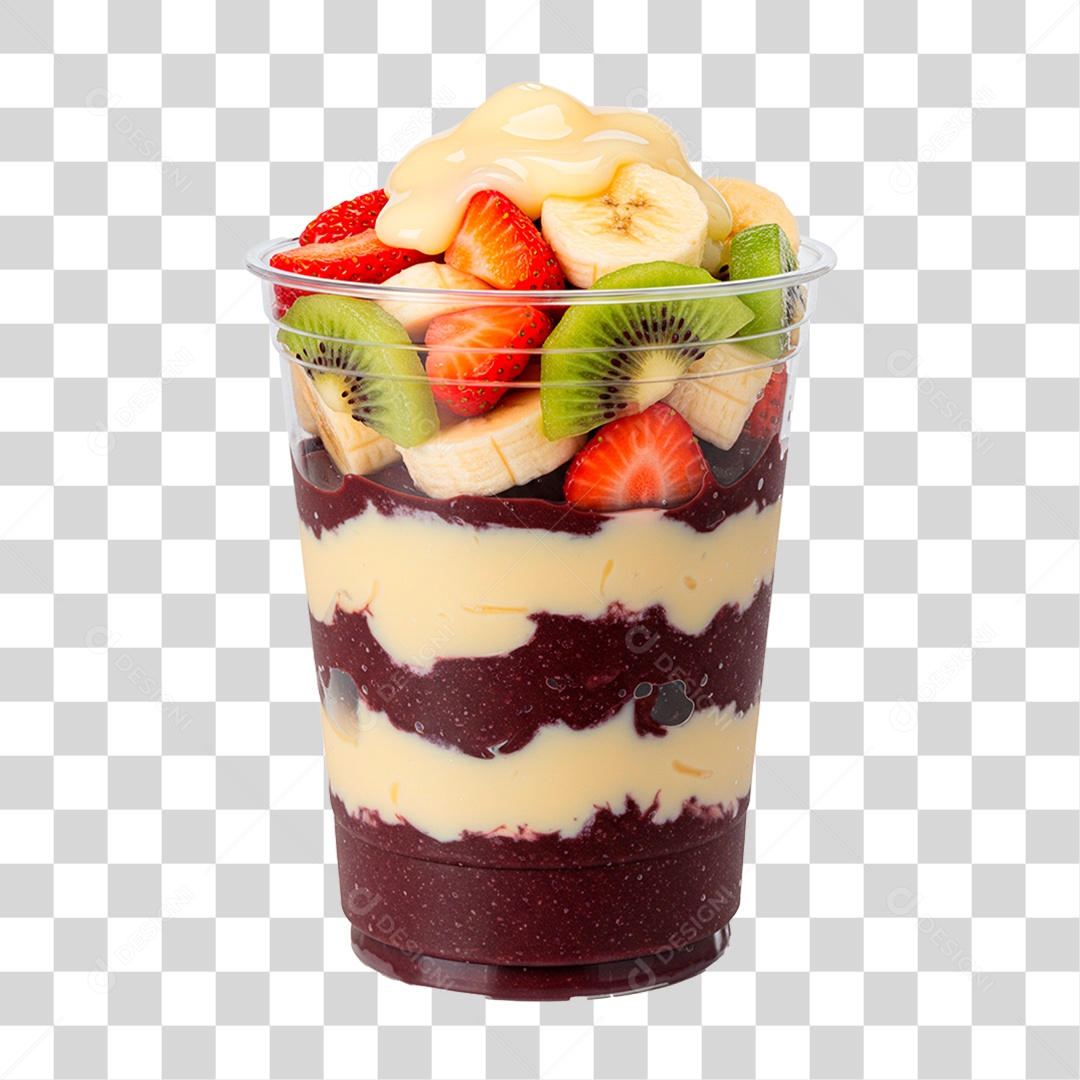 Copo de Açaí PNG Transparente