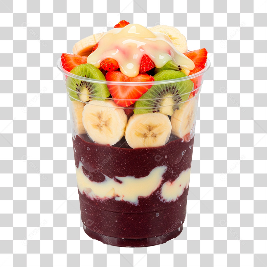 Copo de Açaí PNG Transparente