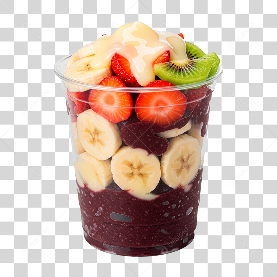 Copo de Açaí PNG Transparente