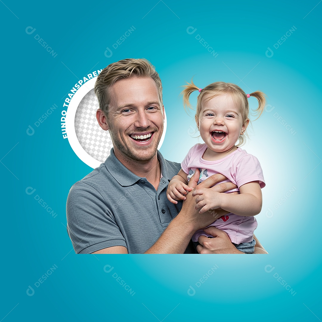 Pai e Filho Personagem 3D Para Composição PSD