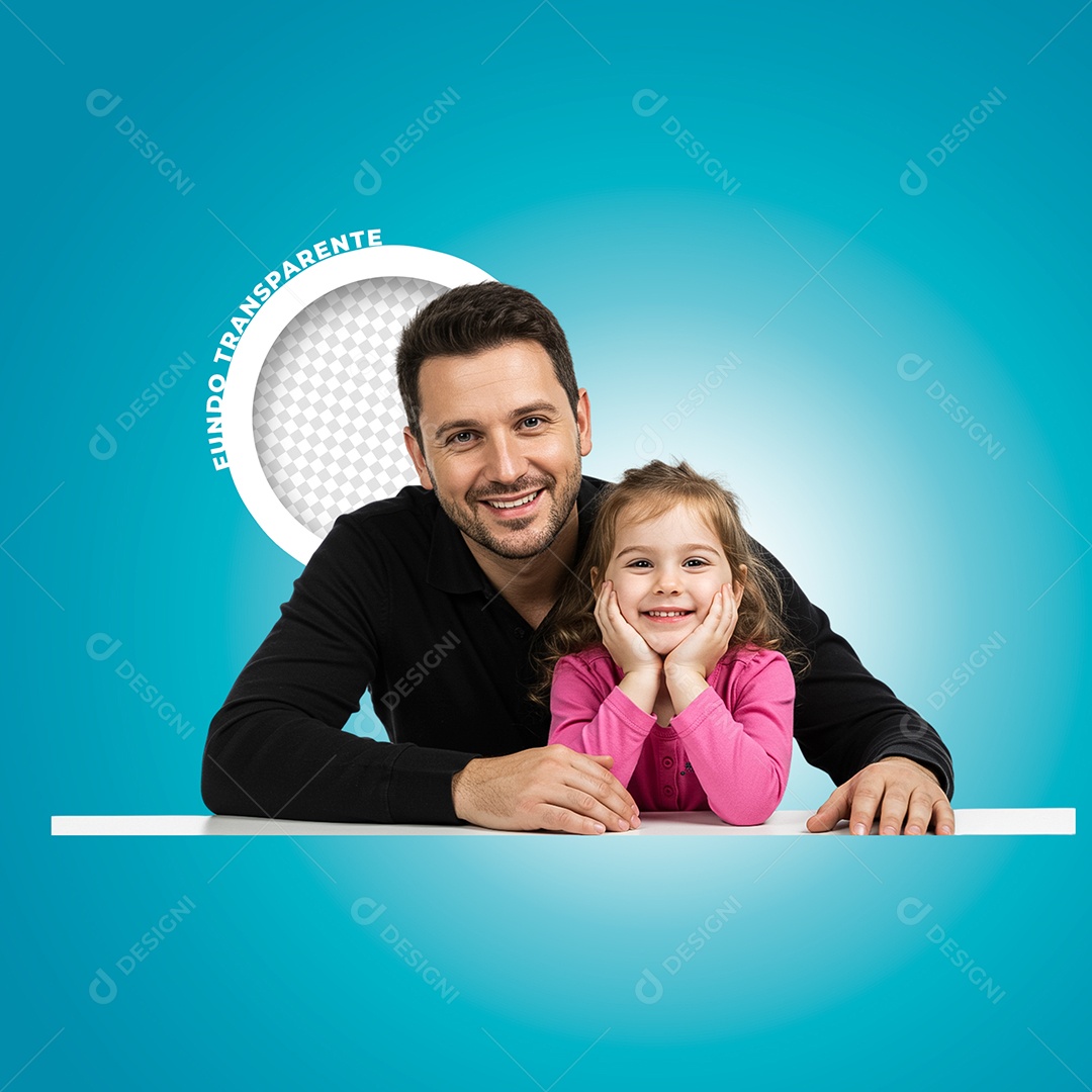 Pai e Filho Personagem 3D Para Composição PSD