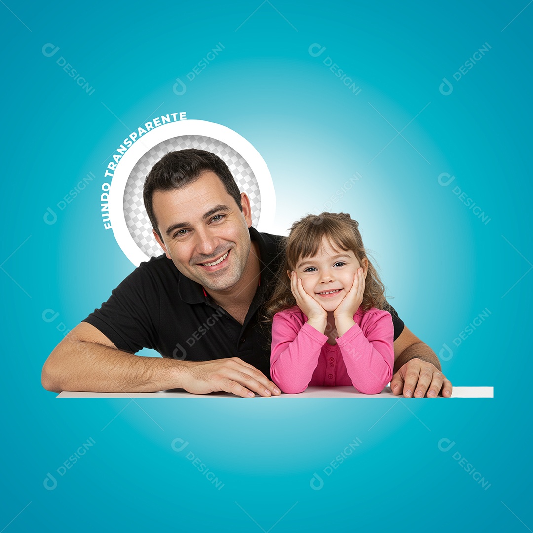 Pai e Filho Personagem 3D Para Composição PSD