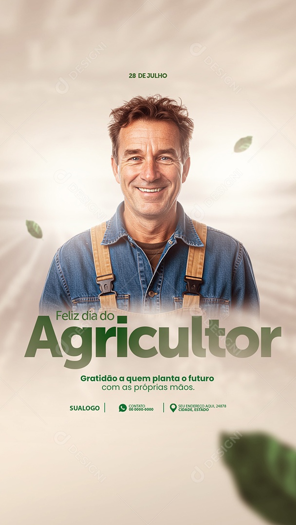 Story Dia do Agricultor 28 de Julho Social Media PSD Editável