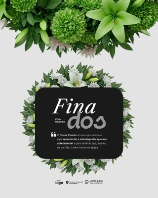 Dia de Finados 02 de Novembro Social Media PSD Editável