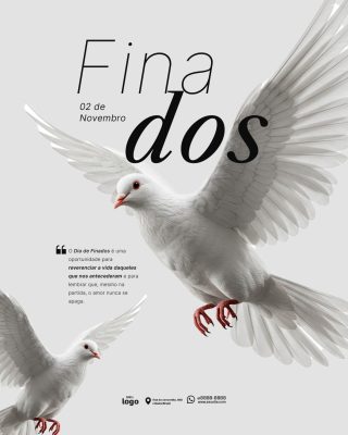 Dia de Finados 02 de Novembro Social Media PSD Editável