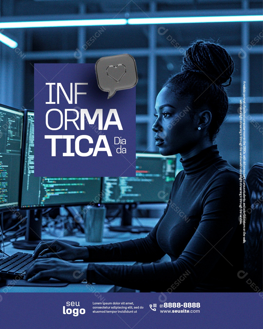 Dia Da Informática 15 De Agosto Social Media PSD Editável