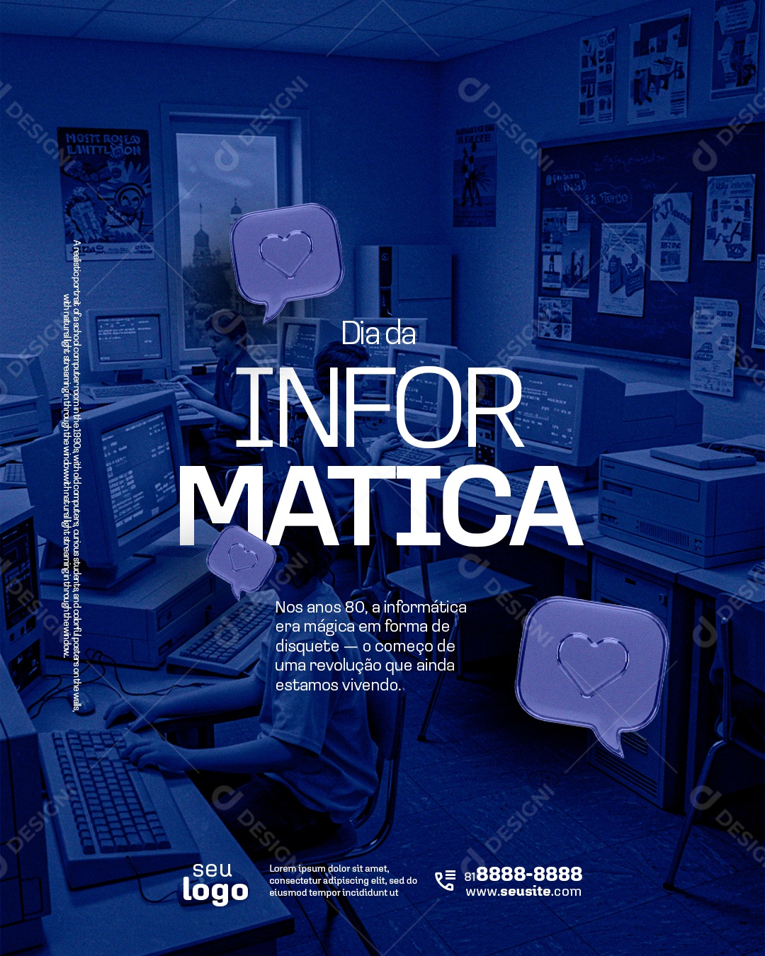 Dia Da Informática 15 De Agosto Social Media PSD Editável