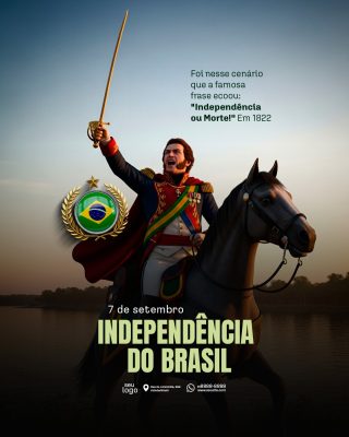 Dia da Independência do Brasil 07 de Setembro Social Media PSD Editável