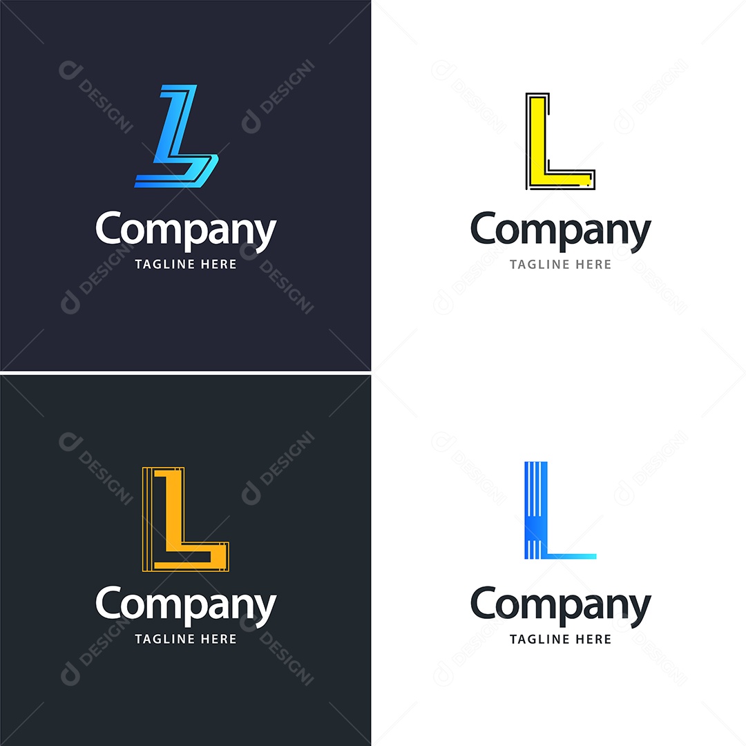 Logo de Empresa L Ilustração Vetor EPS